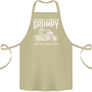 I'm Not Always Grumpy Motorbike Motorcycle Cotton Apron 100% Organic Khaki