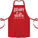 I'm Not Always Grumpy Motorbike Motorcycle Cotton Apron 100% Organic Red