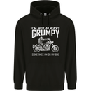 I'm Not Always Grumpy Motorbike Motorcycle Mens 80% Cotton Hoodie Black
