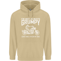 I'm Not Always Grumpy Motorbike Motorcycle Mens 80% Cotton Hoodie Sand