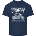 I'm Not Always Grumpy Motorbike Motorcycle Mens Cotton T-Shirt Tee Top Navy Blue