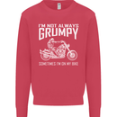 I'm Not Always Grumpy Motorbike Motorcycle Mens Sweatshirt Jumper Heliconia
