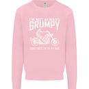 I'm Not Always Grumpy Motorbike Motorcycle Mens Sweatshirt Jumper Light Pink