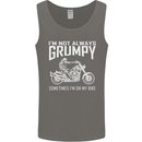 I'm Not Always Grumpy Motorbike Motorcycle Mens Vest Tank Top Charcoal