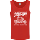 I'm Not Always Grumpy Motorbike Motorcycle Mens Vest Tank Top Red