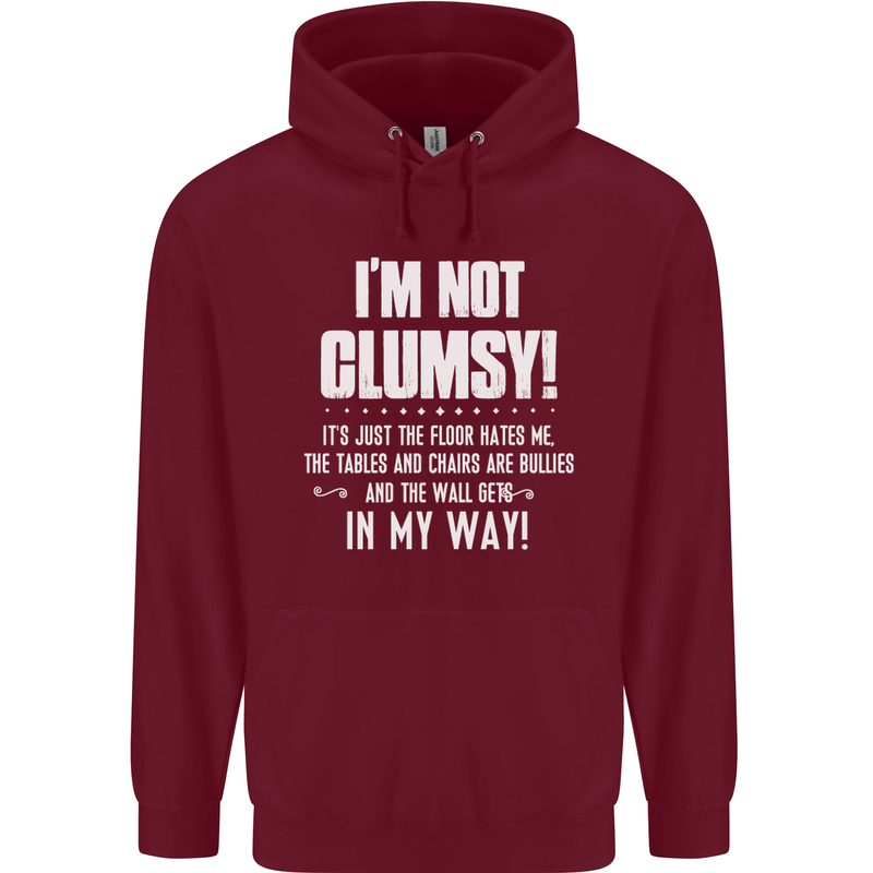 I'm Not Clumsy Funny Slogan Joke Beer Childrens Kids Hoodie Maroon