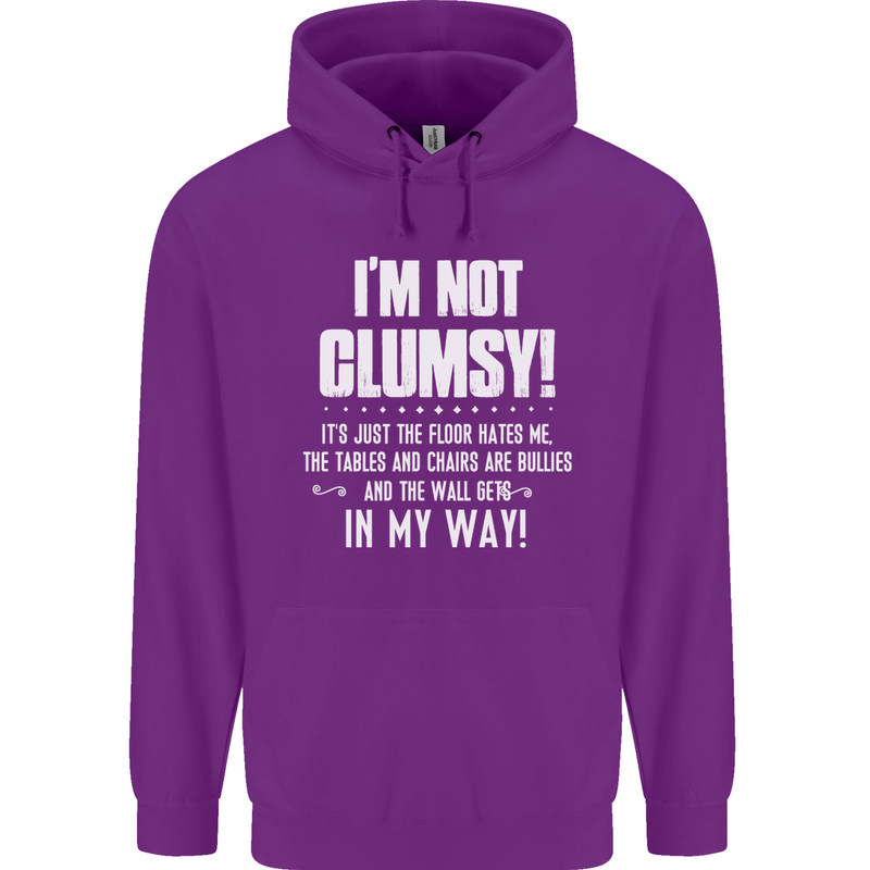 I'm Not Clumsy Funny Slogan Joke Beer Childrens Kids Hoodie Purple