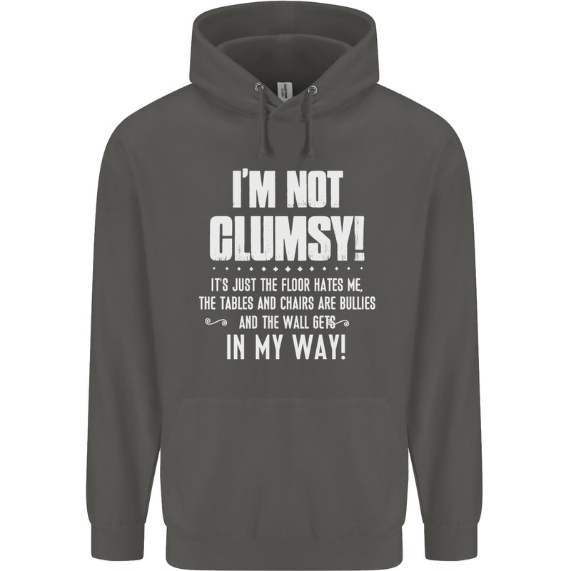 I'm Not Clumsy Funny Slogan Joke Beer Childrens Kids Hoodie Storm Grey