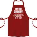 I'm Not Clumsy Funny Slogan Joke Beer Cotton Apron 100% Organic Maroon