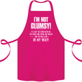 I'm Not Clumsy Funny Slogan Joke Beer Cotton Apron 100% Organic Pink