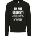 I'm Not Clumsy Funny Slogan Joke Beer Kids Sweatshirt Jumper Black