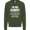 I'm Not Clumsy Funny Slogan Joke Beer Kids Sweatshirt Jumper Forest Green