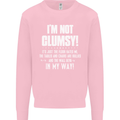 I'm Not Clumsy Funny Slogan Joke Beer Kids Sweatshirt Jumper Light Pink