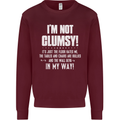 I'm Not Clumsy Funny Slogan Joke Beer Kids Sweatshirt Jumper Maroon