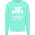 I'm Not Clumsy Funny Slogan Joke Beer Kids Sweatshirt Jumper Peppermint