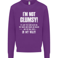 I'm Not Clumsy Funny Slogan Joke Beer Kids Sweatshirt Jumper Purple