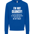 I'm Not Clumsy Funny Slogan Joke Beer Kids Sweatshirt Jumper Royal Blue