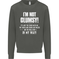 I'm Not Clumsy Funny Slogan Joke Beer Kids Sweatshirt Jumper Storm Grey