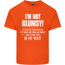 I'm Not Clumsy Funny Slogan Joke Beer Kids T-Shirt Childrens Orange