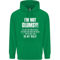 I'm Not Clumsy Funny Slogan Joke Beer Mens 80% Cotton Hoodie Irish Green