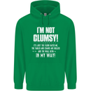 I'm Not Clumsy Funny Slogan Joke Beer Mens 80% Cotton Hoodie Irish Green
