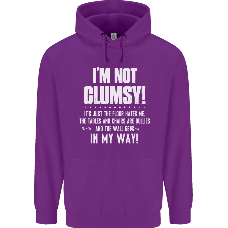 I'm Not Clumsy Funny Slogan Joke Beer Mens 80% Cotton Hoodie Purple