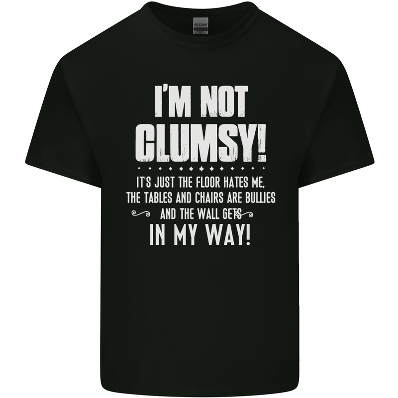 I'm Not Clumsy Funny Slogan Joke Beer Mens Cotton T-Shirt Tee Top Black