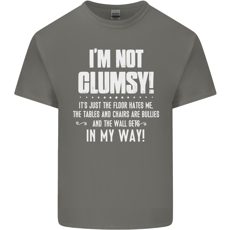 I'm Not Clumsy Funny Slogan Joke Beer Mens Cotton T-Shirt Tee Top Charcoal