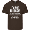 I'm Not Clumsy Funny Slogan Joke Beer Mens Cotton T-Shirt Tee Top Dark Chocolate