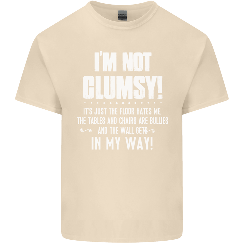 I'm Not Clumsy Funny Slogan Joke Beer Mens Cotton T-Shirt Tee Top Natural