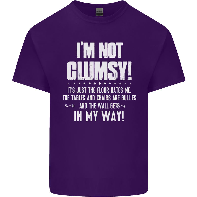 I'm Not Clumsy Funny Slogan Joke Beer Mens Cotton T-Shirt Tee Top Purple