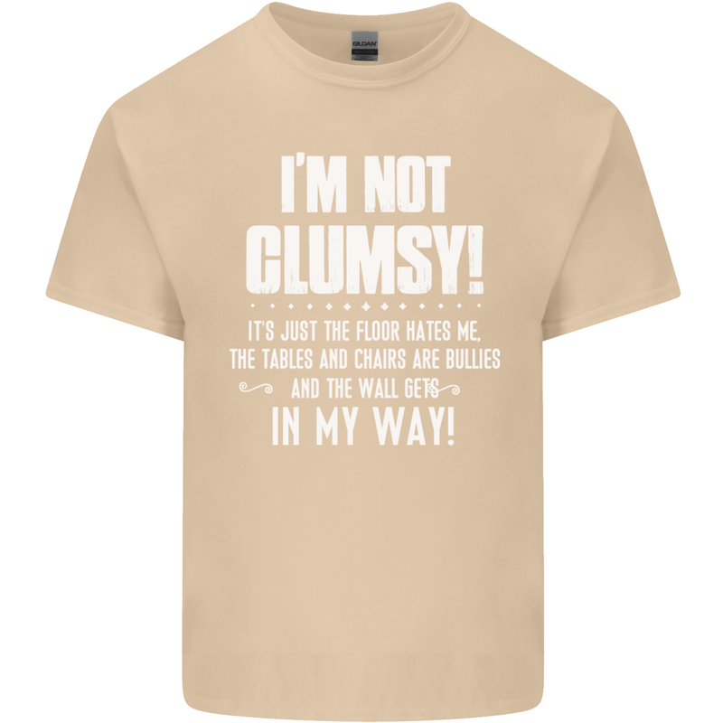 I'm Not Clumsy Funny Slogan Joke Beer Mens Cotton T-Shirt Tee Top Sand