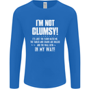 I'm Not Clumsy Funny Slogan Joke Beer Mens Long Sleeve T-Shirt Royal Blue