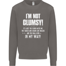 I'm Not Clumsy Funny Slogan Joke Beer Mens Sweatshirt Jumper Charcoal