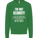 I'm Not Clumsy Funny Slogan Joke Beer Mens Sweatshirt Jumper Irish Green