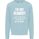 I'm Not Clumsy Funny Slogan Joke Beer Mens Sweatshirt Jumper Light Blue
