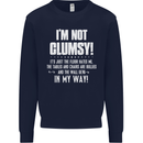 I'm Not Clumsy Funny Slogan Joke Beer Mens Sweatshirt Jumper Navy Blue