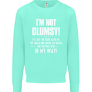 I'm Not Clumsy Funny Slogan Joke Beer Mens Sweatshirt Jumper Peppermint