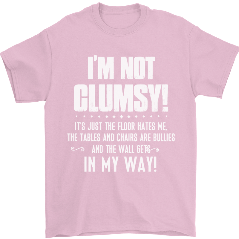 I'm Not Clumsy Funny Slogan Joke Beer Mens T-Shirt Cotton Gildan Light Pink