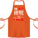 I'm Not Here to Talk Gym Training Top Cotton Apron 100% Organic Orange