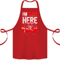 I'm Not Here to Talk Gym Training Top Cotton Apron 100% Organic Red