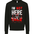 I'm Not Here to Talk Gym Training Top Kids Sweatshirt Jumper Black