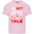 I'm Not Here to Talk Gym Training Top Mens Cotton T-Shirt Tee Top Light Pink