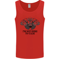 I'm Not Here to Talk Gym Training Top Mens Vest Tank Top Red