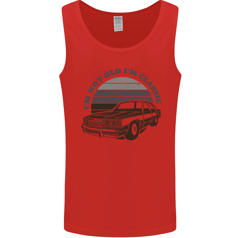 I'm Not Old I'm a Classic Mens Vest Tank Top Red