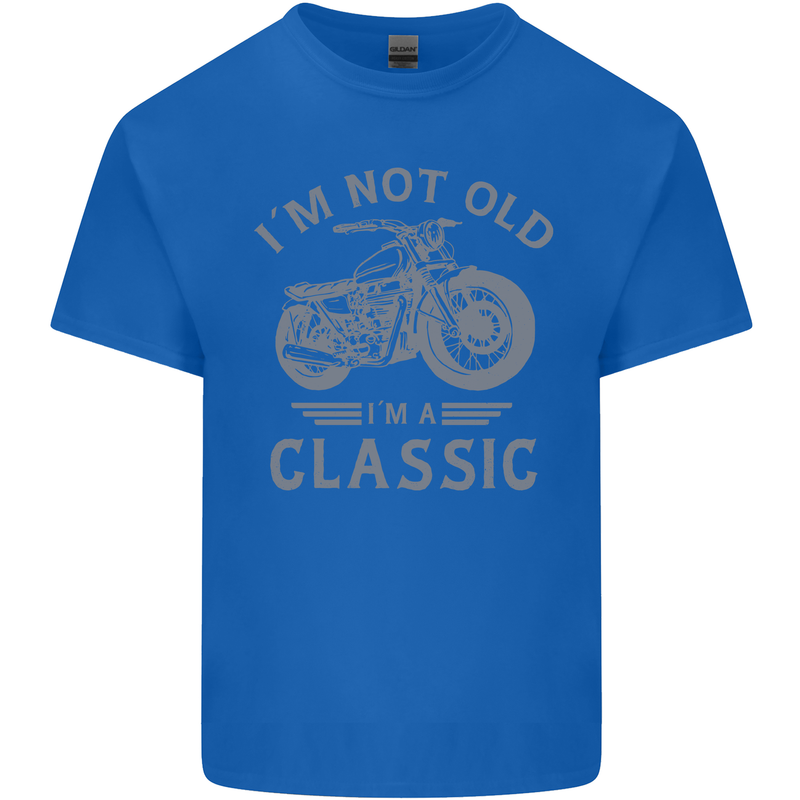 I'm Not Old I'm a Classic Motorcycle Biker Kids T-Shirt Childrens Royal Blue