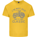 I'm Not Old I'm a Classic Motorcycle Biker Kids T-Shirt Childrens Yellow