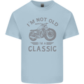 I'm Not Old I'm a Classic Motorcycle Biker Mens Cotton T-Shirt Tee Top Light Blue