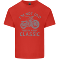 I'm Not Old I'm a Classic Motorcycle Biker Mens Cotton T-Shirt Tee Top Red