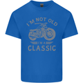 I'm Not Old I'm a Classic Motorcycle Biker Mens Cotton T-Shirt Tee Top Royal Blue